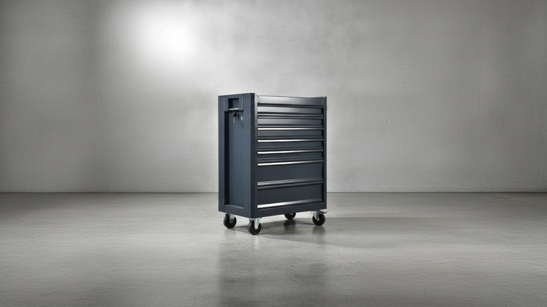NEAT steel cabinet in a home interior